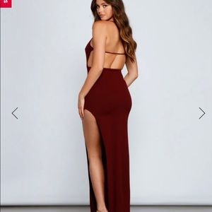 One shoulder formal dress